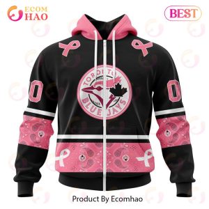 MLB Toronto Blue Jays Specialized Design In Classic Style With Paisley! IN OCTOBER WE WEAR PINK BREAST CANCER 3D Hoodie