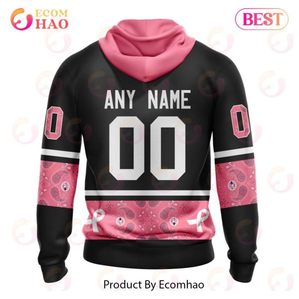 MLB Toronto Blue Jays Specialized Design In Classic Style With Paisley! IN OCTOBER WE WEAR PINK BREAST CANCER 3D Hoodie