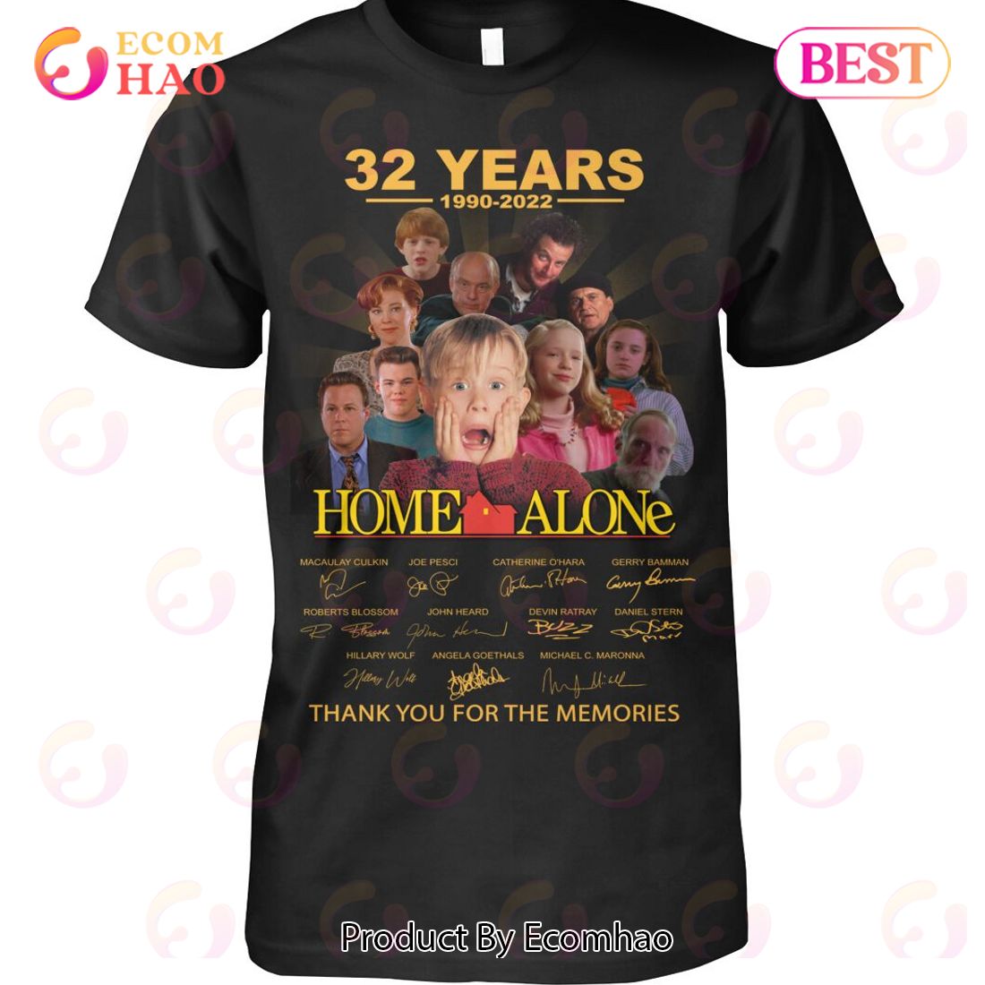 32 Years 1990 – 2022 Home Alone Thank You For The Memories T-Shirt