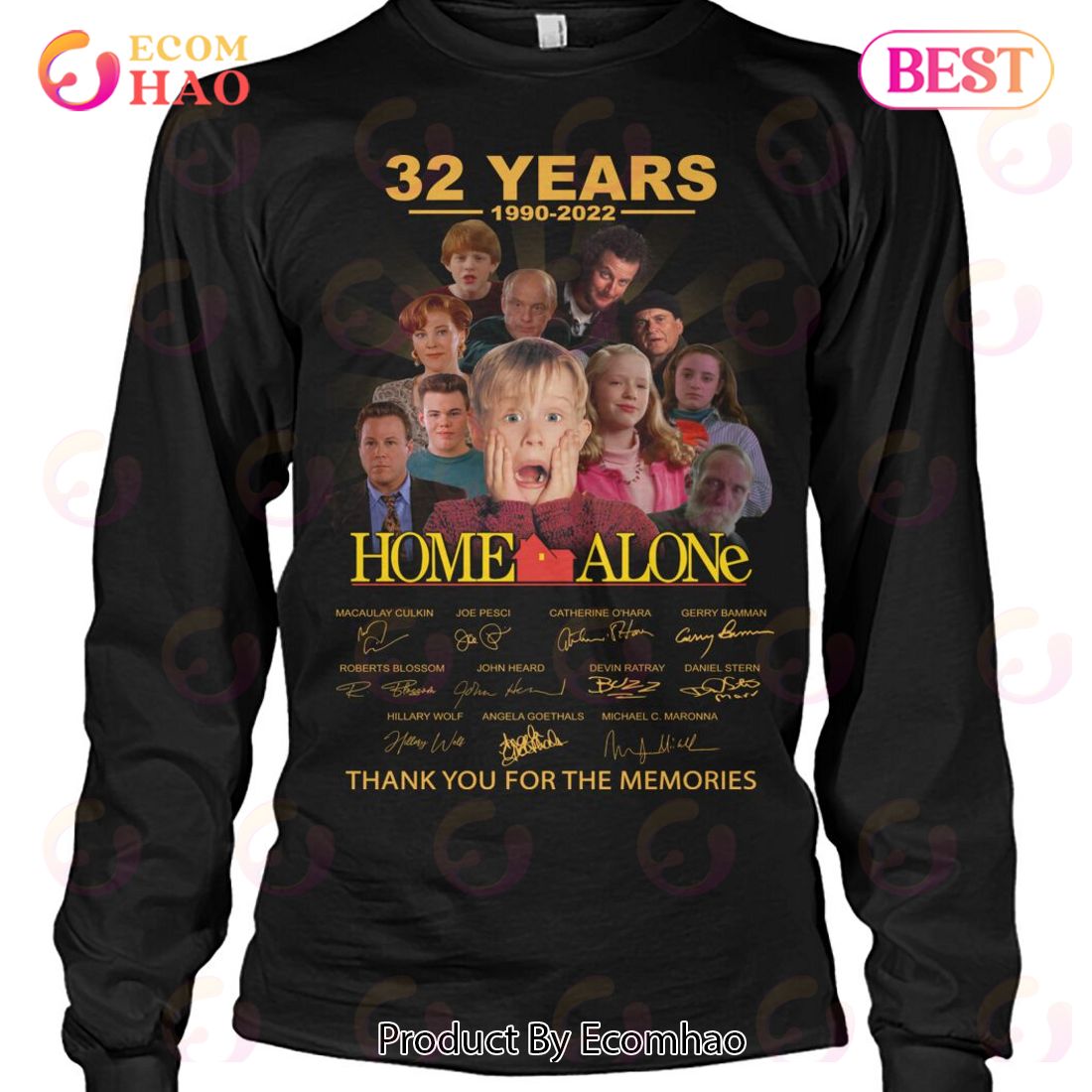 32 Years 1990 – 2022 Home Alone Thank You For The Memories T-Shirt