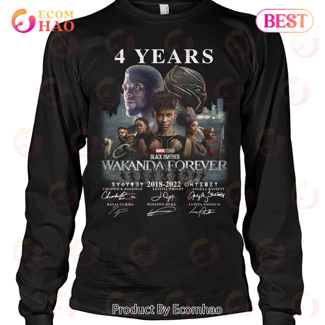 4 Years Black Panther 2018 – 2022 Wakanda Forever T-Shirt