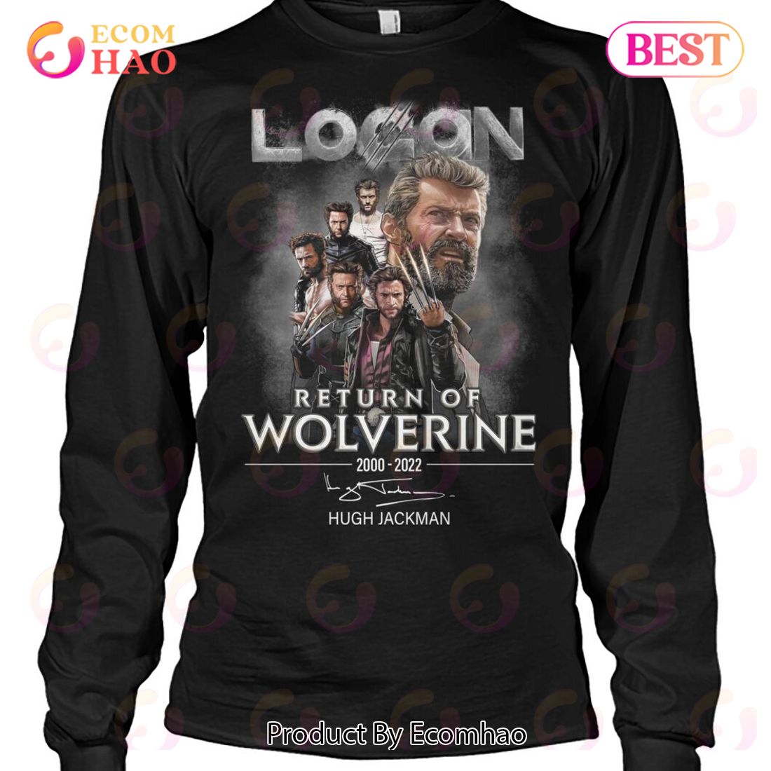 Logan Return Of Wolverine 2000 – 2022 Hugh Jackman T-Shirt