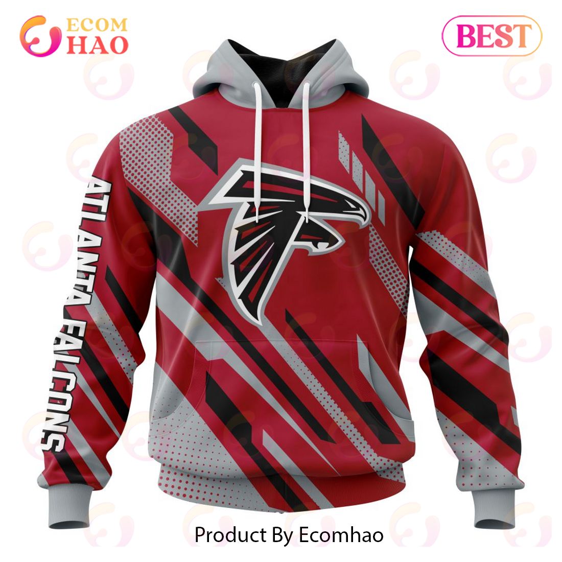 Atlanta Falcons Crucial Catch Custom Your Name & Number Breast Cancer  Awareness Month 3D Hoodie - Ecomhao Store