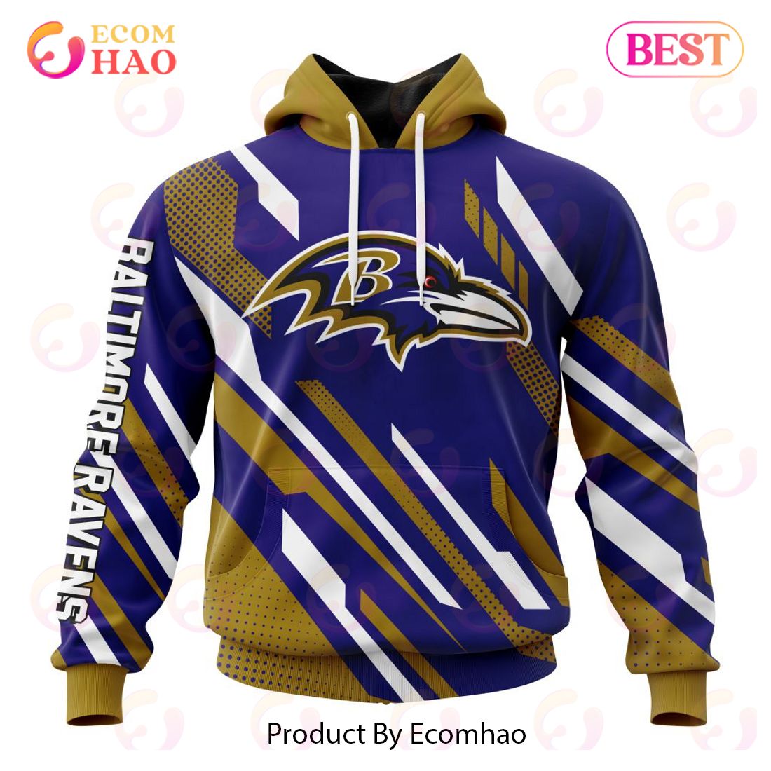 NFL Baltimore Ravens Special MotoCross Concept 3D Hoodie