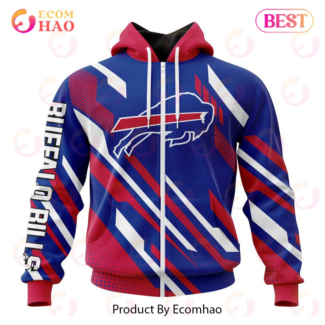 NFL Buffalo Bills Special MotoCross Concept 3D Hoodie