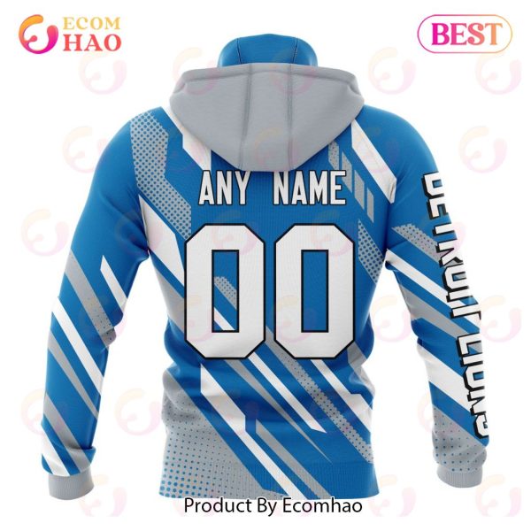 NFL Detroit Lions Special MotoCross Concept 3D Hoodie