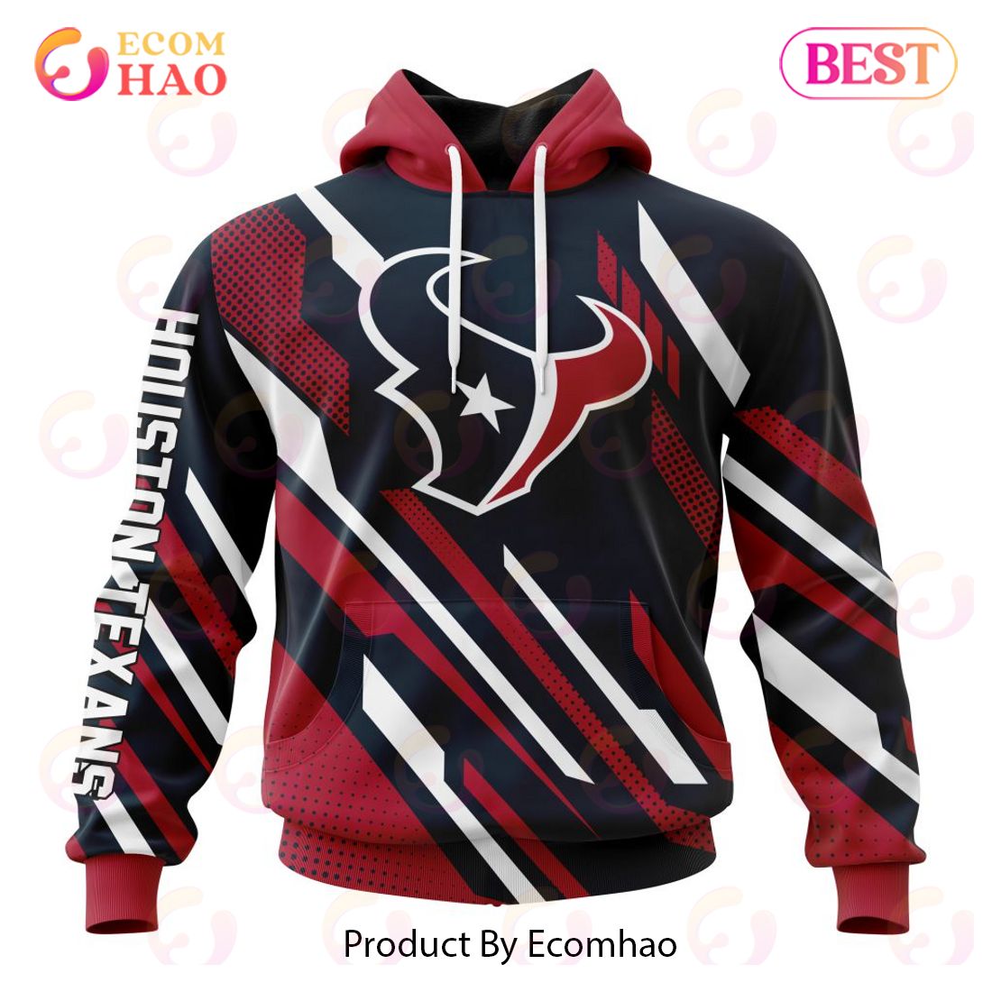 NFL Houston Texans Special MotoCross Concept 3D Hoodie