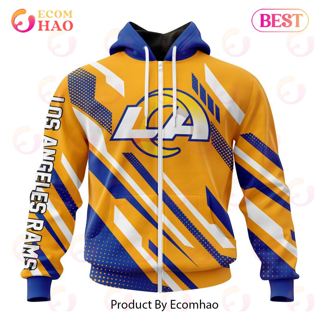 NFL Los Angeles Rams Special MotoCross Concept 3D Hoodie