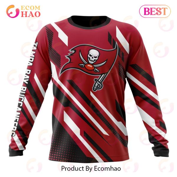 NFL Tampa Bay Buccaneers Flower Red Hoodie Dress 3D