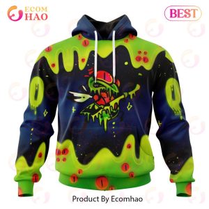 Columbus Blue Jackets Specialized Jersey For Halloween Night 3D Hoodie