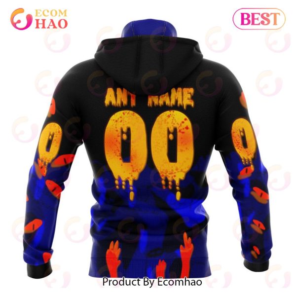 Edmonton Oilers Specialized Jersey For Halloween Night 3D Hoodie