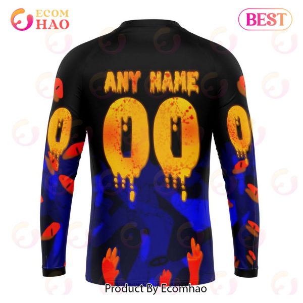 Edmonton Oilers Specialized Jersey For Halloween Night 3D Hoodie