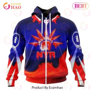 New York Rangers Specialized Jersey For Halloween Night 3D Hoodie