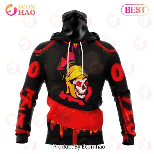 Ottawa Senators Specialized Jersey For Halloween Night 3D Hoodie