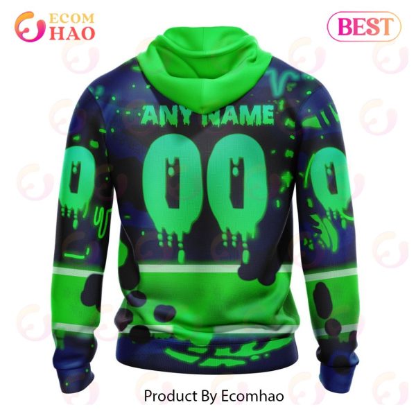 Vancouver Canucks Specialized Jersey For Halloween Night 3D Hoodie