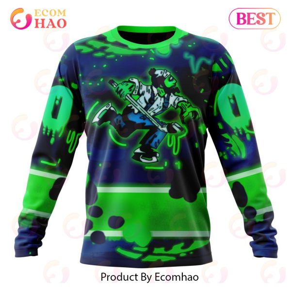 Vancouver Canucks Specialized Jersey For Halloween Night 3D Hoodie