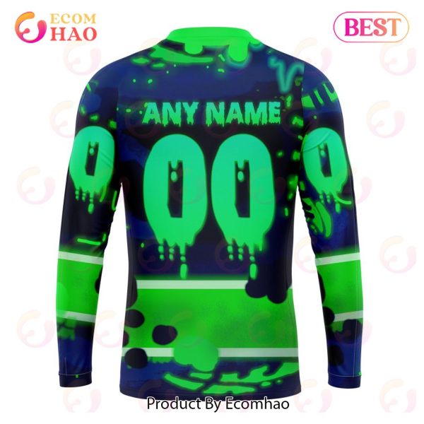 Vancouver Canucks Specialized Jersey For Halloween Night 3D Hoodie