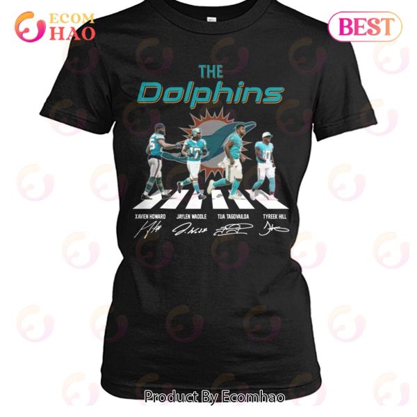 The Dolphins Xavien Howard And Jaylen Waddle And Tua Tagovailoa And Tyreek Hill T-Shirt