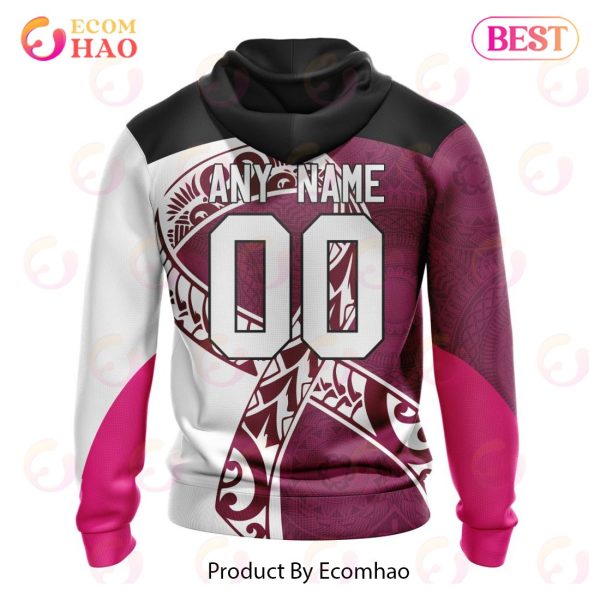 NRL Brisbane Broncos Specialized Kits Samoa Fight Cancer 3D Hoodie