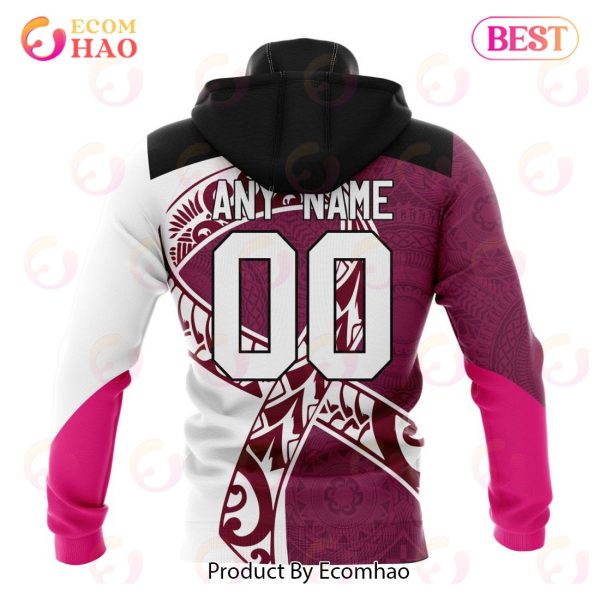 NRL Brisbane Broncos Specialized Kits Samoa Fight Cancer 3D Hoodie