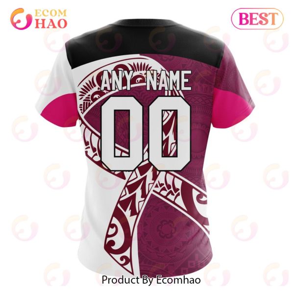 NRL Brisbane Broncos Specialized Kits Samoa Fight Cancer 3D Hoodie