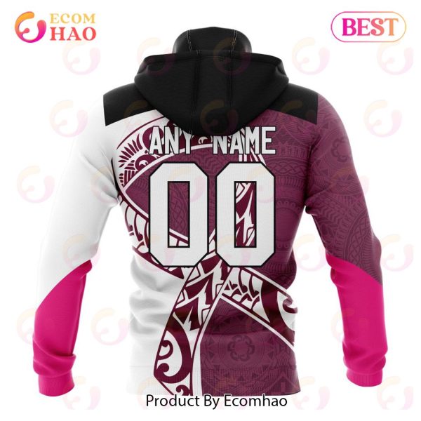 NRL Manly Warringah Sea Eagles Specialized Kits Samoa Fight Cancer 3D Hoodie