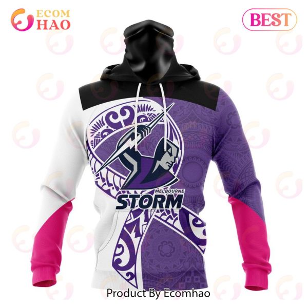 NRL Melbourne Storm Specialized Kits Samoa Fight Cancer 3D Hoodie