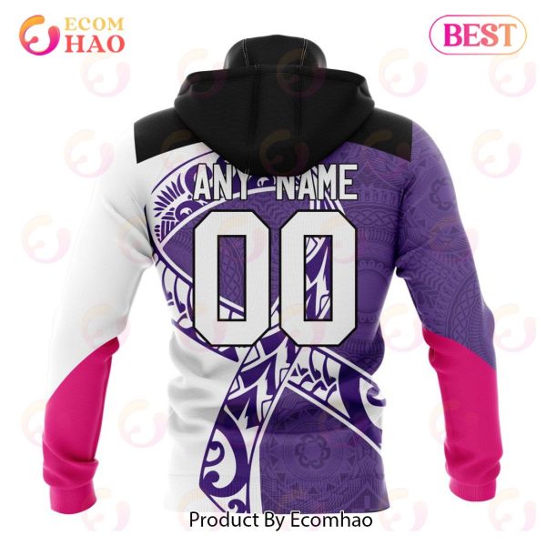 NRL Melbourne Storm Specialized Kits Samoa Fight Cancer 3D Hoodie