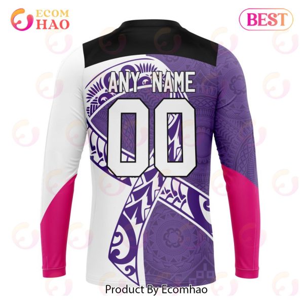 NRL Melbourne Storm Specialized Kits Samoa Fight Cancer 3D Hoodie