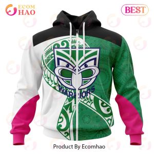NRL New Zealand Warriors Specialized Kits Samoa Fight Cancer 3D Hoodie