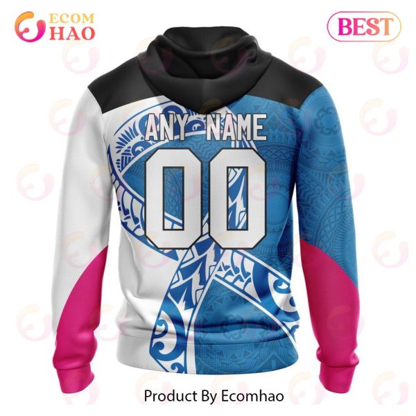 NRL Parramatta Eels Specialized Kits Samoa Fight Cancer 3D Hoodie