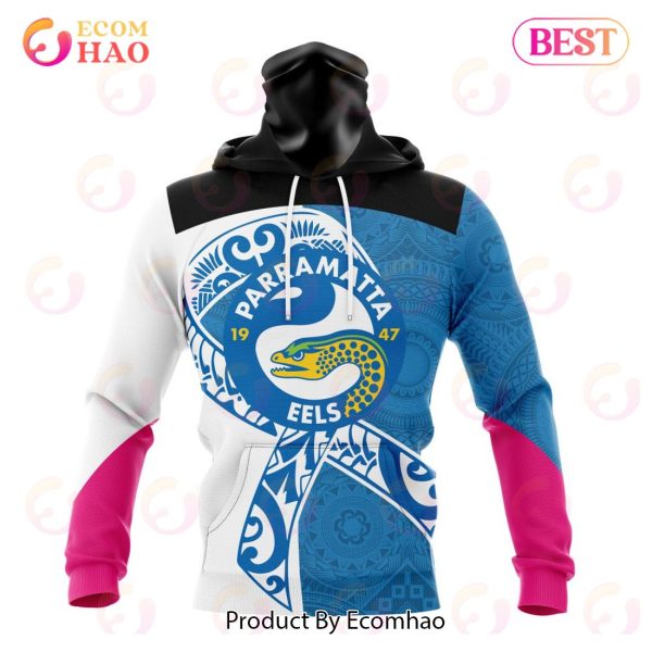 NRL Parramatta Eels Specialized Kits Samoa Fight Cancer 3D Hoodie