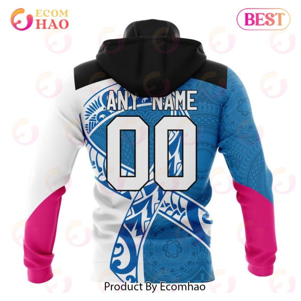 NRL Parramatta Eels Specialized Kits Samoa Fight Cancer 3D Hoodie