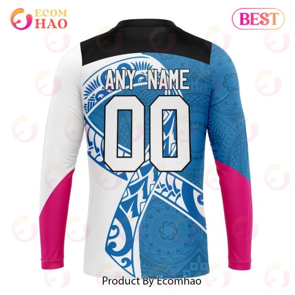 NRL Parramatta Eels Specialized Kits Samoa Fight Cancer 3D Hoodie