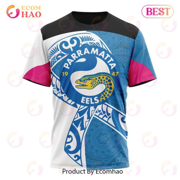 NRL Parramatta Eels Specialized Kits Samoa Fight Cancer 3D Hoodie