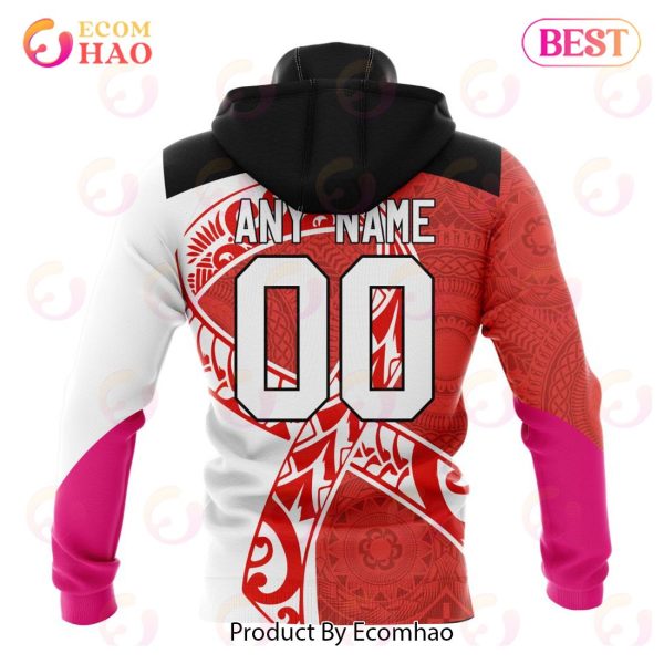 NRL Sydney Roosters Specialized Kits Samoa Fight Cancer 3D Hoodie