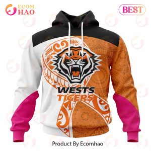 NRL Wests Tigers Specialized Kits Samoa Fight Cancer 3D Hoodie