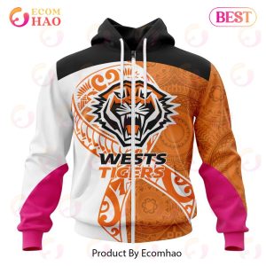 NRL Wests Tigers Specialized Kits Samoa Fight Cancer 3D Hoodie
