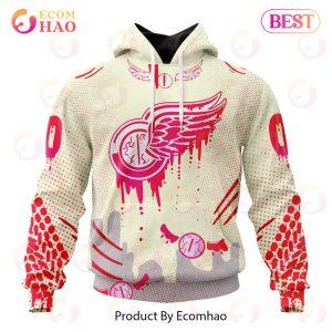 NHL Detroit Red Wings Specialized Jersey For Halloween Night 3D Hoodie