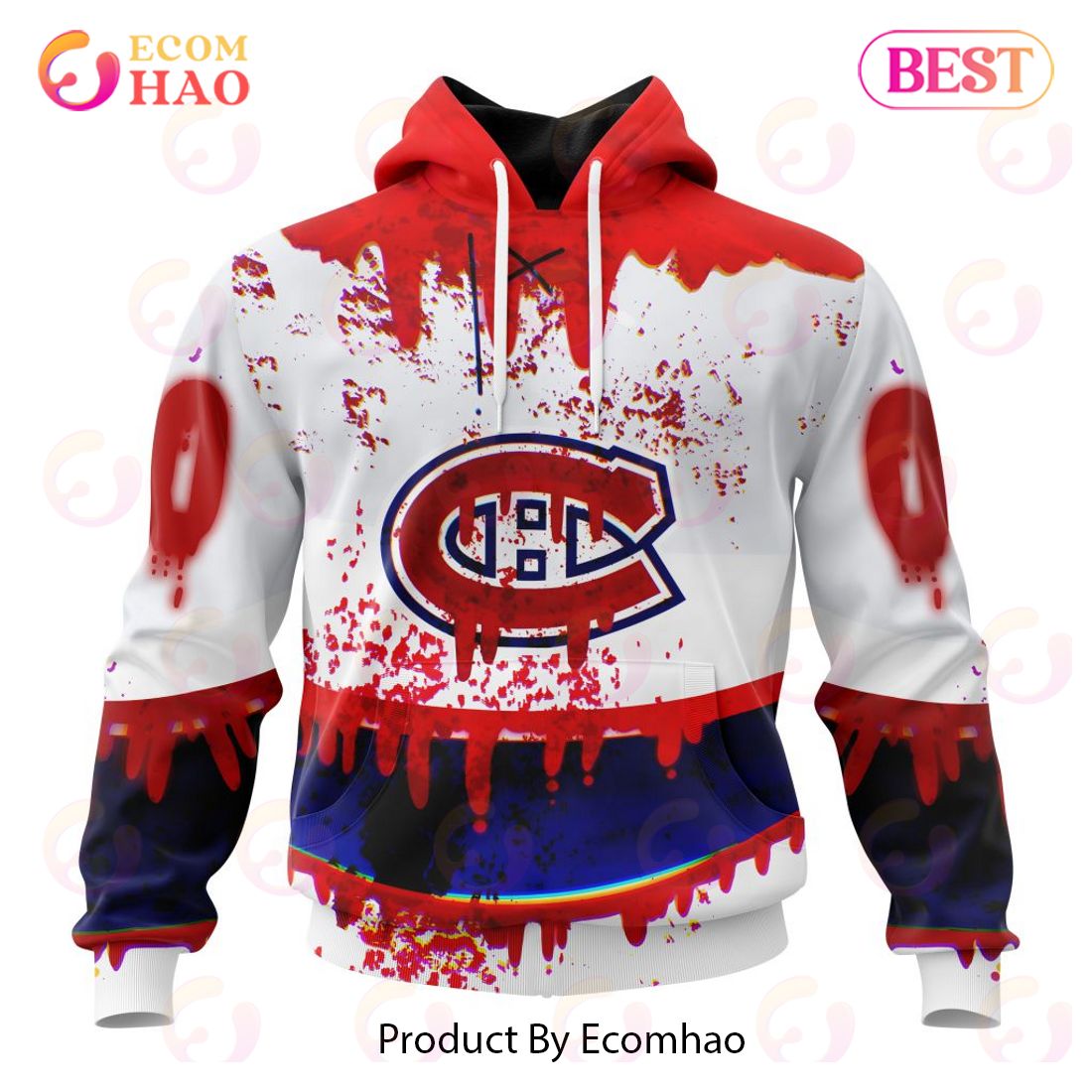 NHL Montreal Canadiens Specialized Jersey For Halloween Night 3D Hoodie