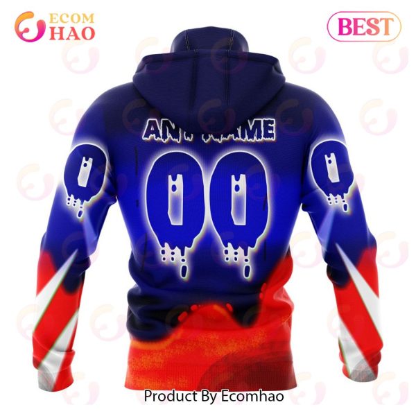NHL New York Rangers Specialized Jersey For Halloween Night 3D Hoodie