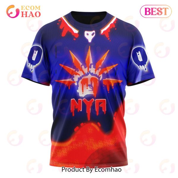 NHL New York Rangers Specialized Jersey For Halloween Night 3D Hoodie