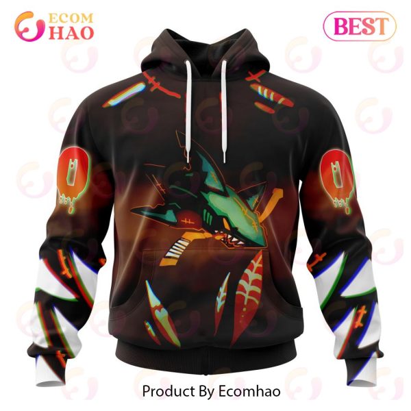 NHL San Jose Sharks Specialized Jersey For Halloween Night 3D Hoodie