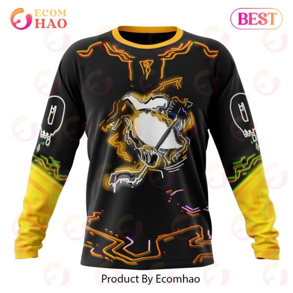 Pittsburgh Penguins Specialized Jersey For Halloween Night 3D Hoodie