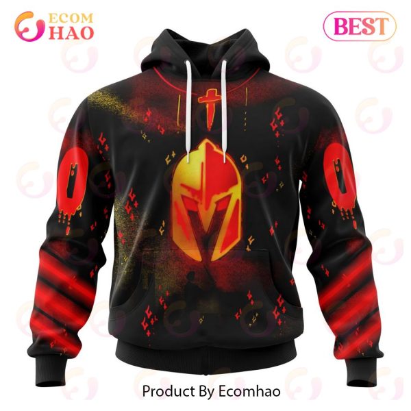Vegas Golden KNight 3D Hoodies Specialized Jersey For Halloween Night 3D Hoodie