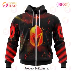 Vegas Golden KNight 3D Hoodies Specialized Jersey For Halloween Night 3D Hoodie