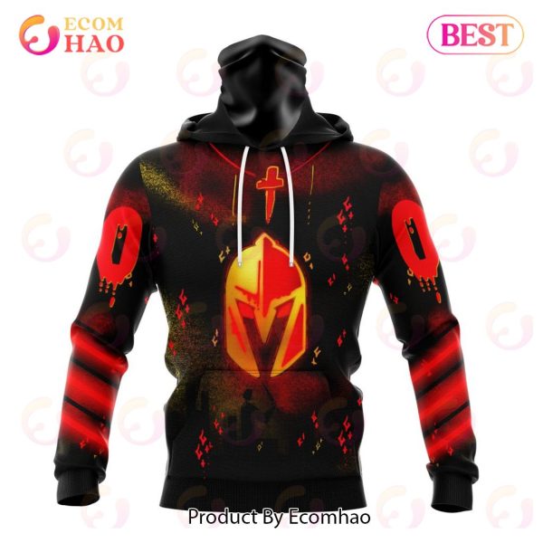 Vegas Golden KNight 3D Hoodies Specialized Jersey For Halloween Night 3D Hoodie