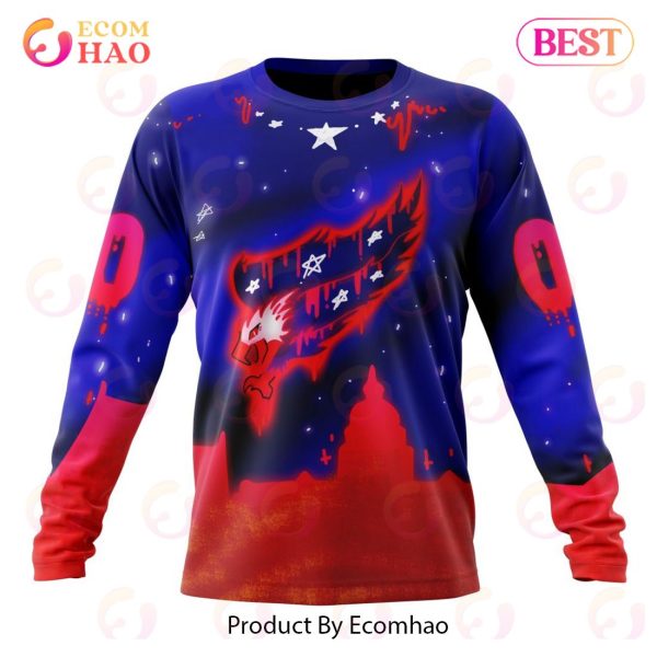 Washington Capitals Specialized Jersey For Halloween Night 3D Hoodie