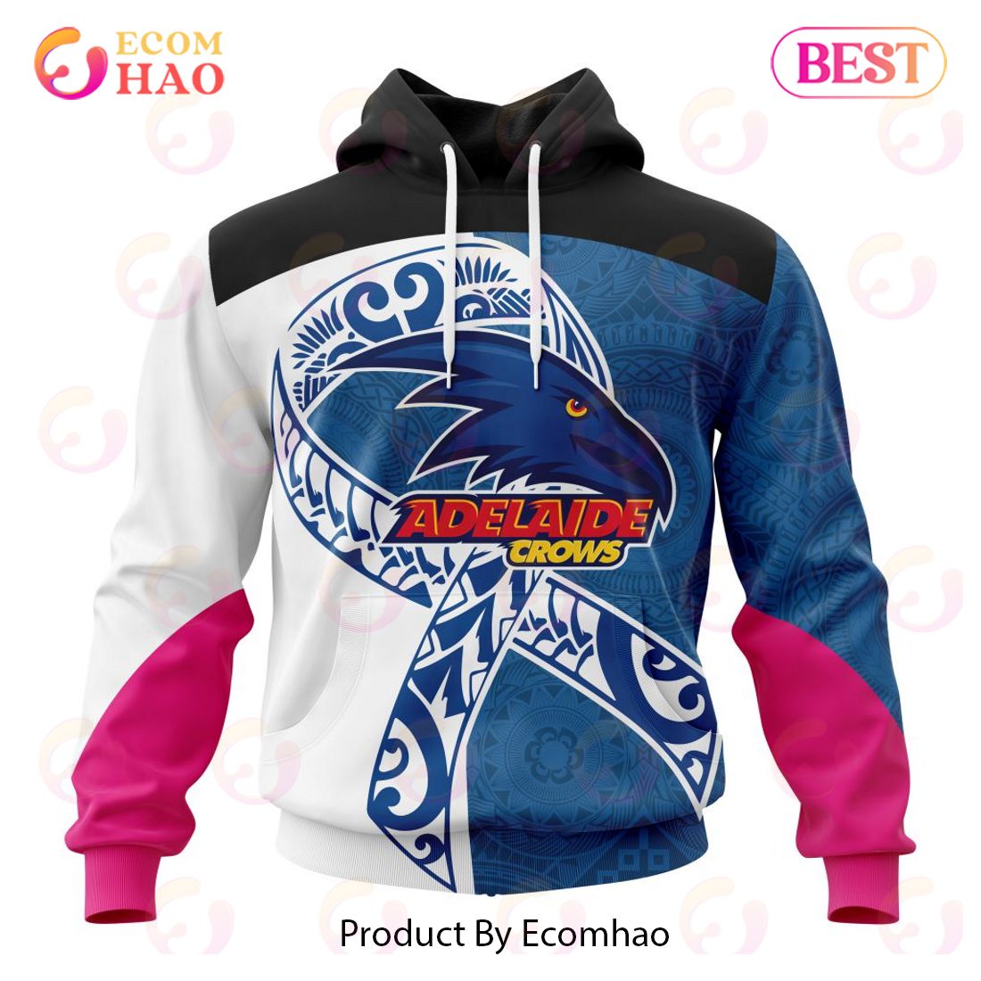 AFL Essendon Football Club Specialized Kits Samoa Fight Cancer 3D Hoodie