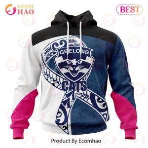 AFL Geelong Football Club Specialized Kits Samoa Fight Cancer 3D Hoodie